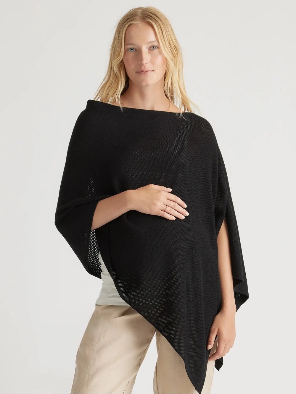 Quince Lightweight Cotton Cashmere Nursing Shawl Cover